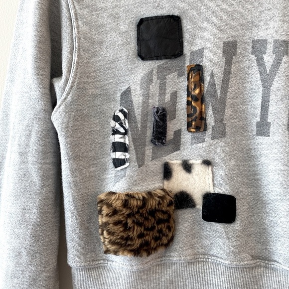 Free People x Riley Vintage East West Crew-Neck New York Textured Pullover - Picture 10 of 12